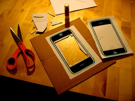 Building the cardboard iPhone frame