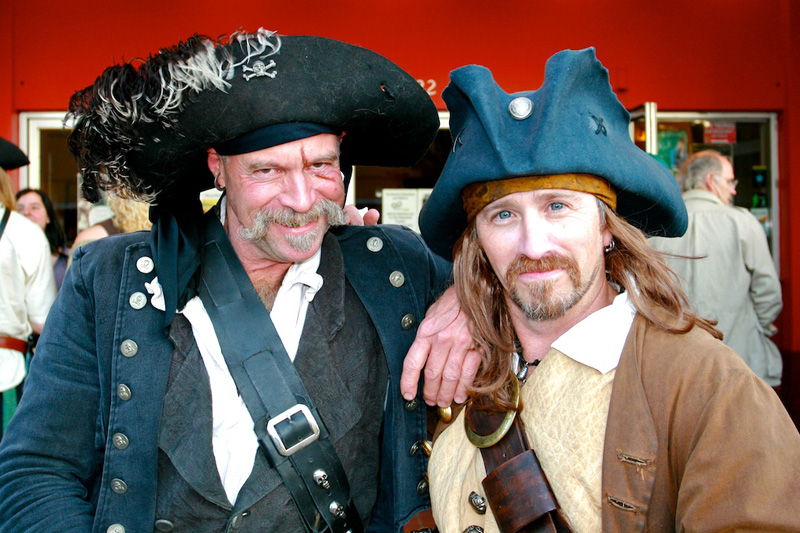 Captain Morrigan Quicksilver, with his good pirate mate The MacKay