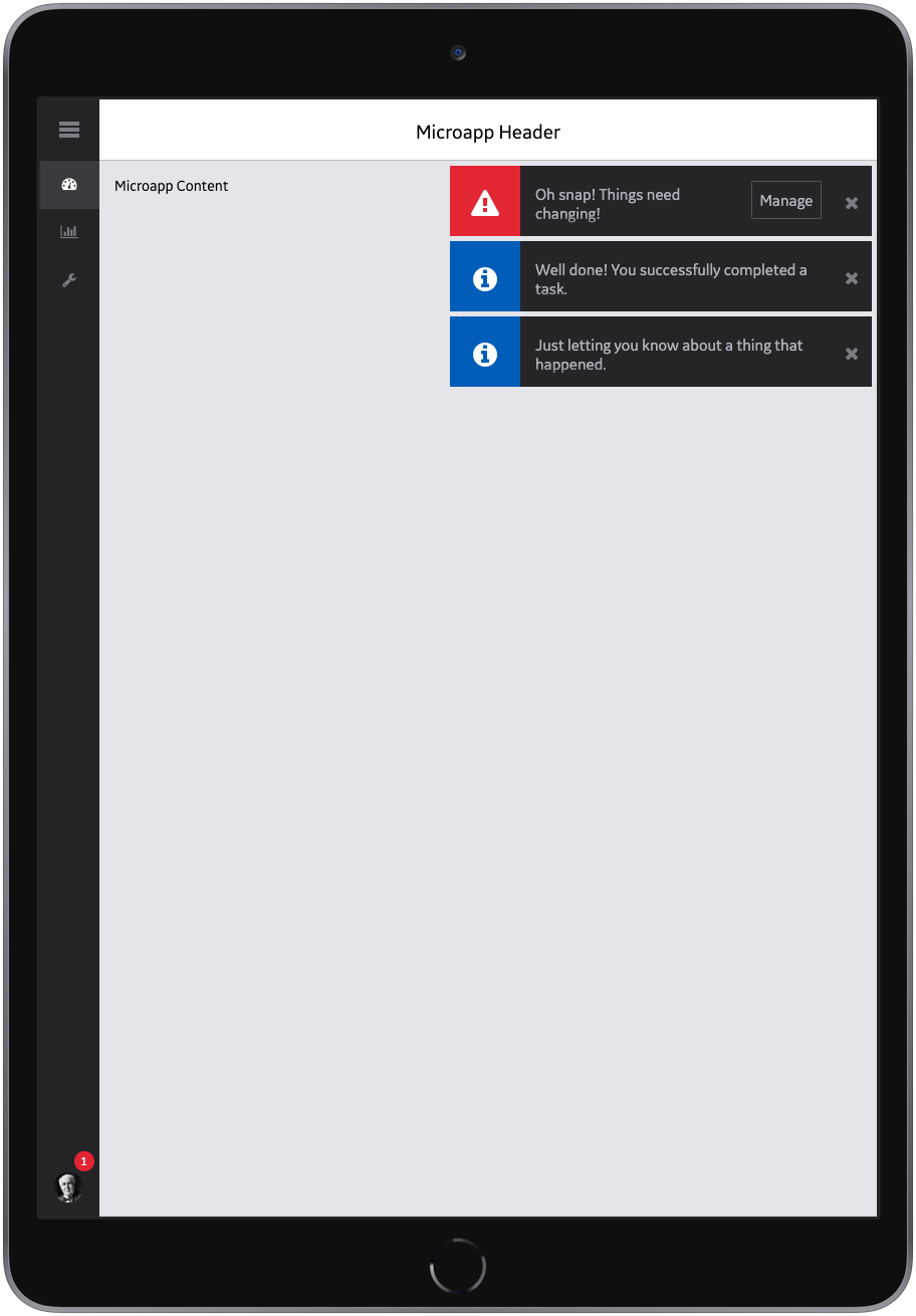 Screenshot of the Predix App Hub UI